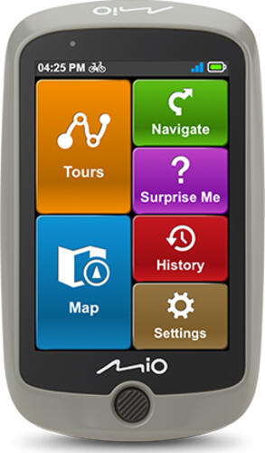 Mio CYCLO Discover Navigationssystem Handgeführt 8,89 cm (3.5) Touchscreen 151 g Grau