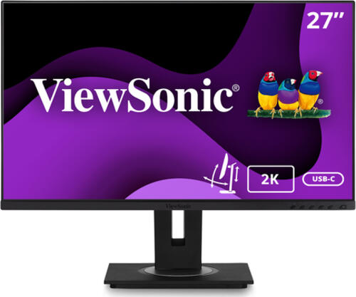 27 Zoll ViewSonic VG2756-2K, 68.6cm TFT, 5ms (GtG), 1x HDMI 1.4, 1x DisplayPort 1.2, 1x USB-C 3.0