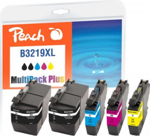 Peach PI500-232 Druckerpatrone 5 Stück(e) Kompatibel Hohe (XL-) Ausbeute Schwarz, Cyan, Magenta, Gelb