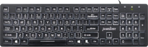 Perixx 11566 Tastatur USB QWERTY US Englisch Schwarz