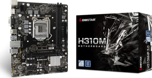 Biostar H310MHP 3.0, µATX Mainboard, 2x DDR4, max. 32GB, 1x VGA, 1x HDMI 1.4