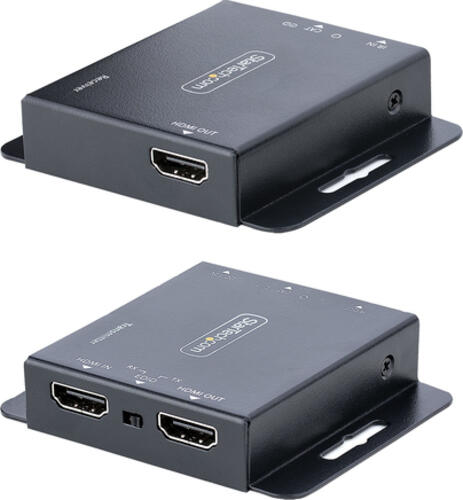 StarTech.com HDMI Ethernet Extender über CAT6/CAT5, 4K 30Hz/40 m oder 1080p/70 m, HDMI over Ethernet/IP Extender, HDMI Lan Transmitter und Receiver Kit, HDMI Verlängerung, IR
