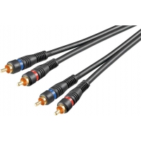 0,2m Audio-Kabel OFC 2x Cinch,