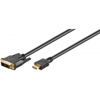 1m DVI-D/HDMI-Kabel, vergoldet DVI-D-Stecker 1m DVI-D/HDMI-Kabel, vergoldet DVI-D-Stecker