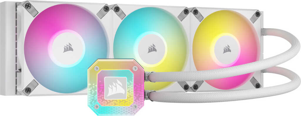 Corsair iCUE H150i Elite Capellix XT White&comma; WaK&uuml;-Set&comma; weiss