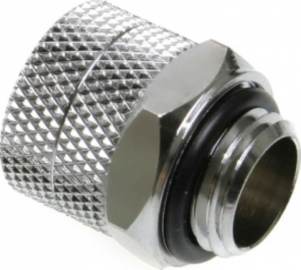 Bitspower Anschluss 1&sol;4 Zoll auf 10&sol;8mm II silber gl&auml;nzend