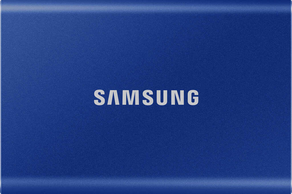 1&period;0 TB SSD Samsung Portable T7 blau externe SSD&comma; 1x USB-C 3&period;