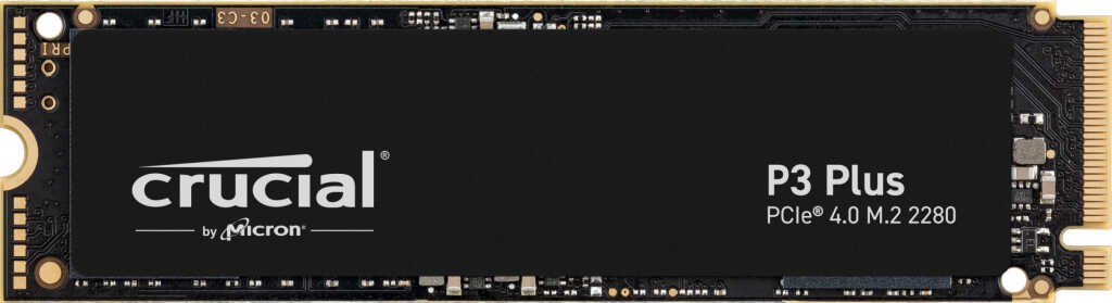 500 GB Crucial P3 Plus SSD&comma; M&period;2 2280&sol;M-Key&sol;PCIe 4&period;0 x4&comma;
