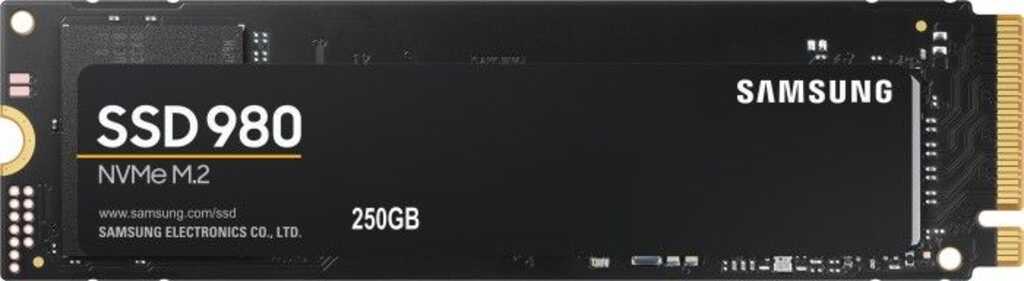 250 GB Samsung SSD 980&comma; M&period;2&sol;M-Key &lpar;PCIe 3&period;0 x4&rpar;&comma;