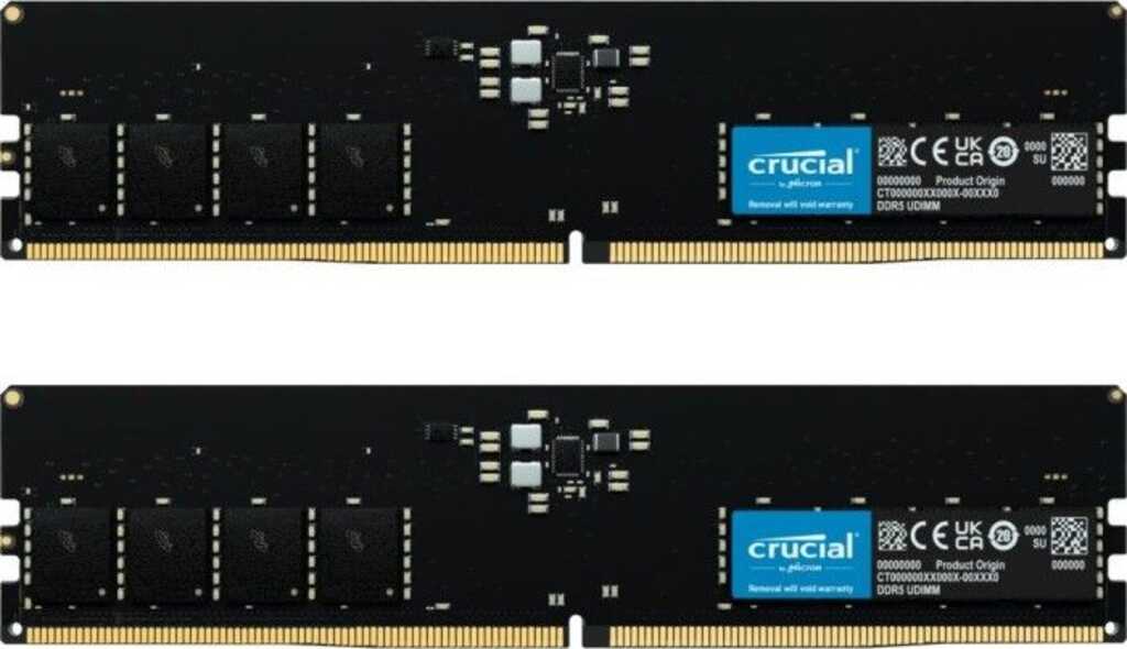 DDR5RAM 2x 16GB DDR5-4800 Crucial on-die ECC&comma; CL40-39-39