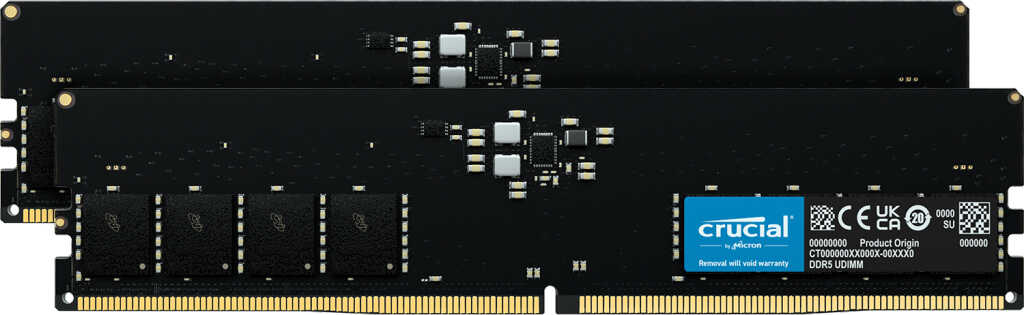 DDR5RAM 2x 16GB DDR5-5600 Crucial DIMM on-die ECC&comma;