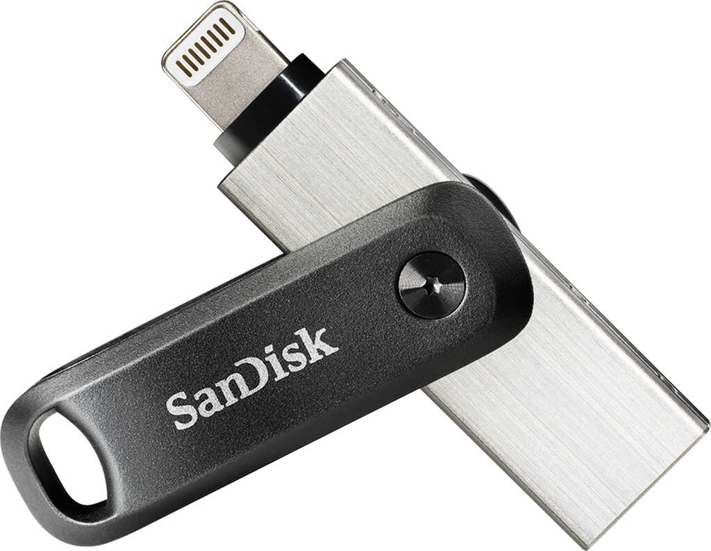128 GB SanDisk iXpand Go USB-Stick&comma; USB-A 3&period;0&comma; Lightning