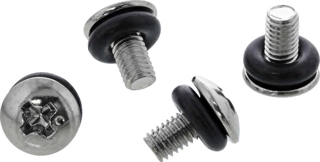 10er-Pack InLine Schraubenset&comma; f&uuml;r Mainboard&comma; mit Gummi