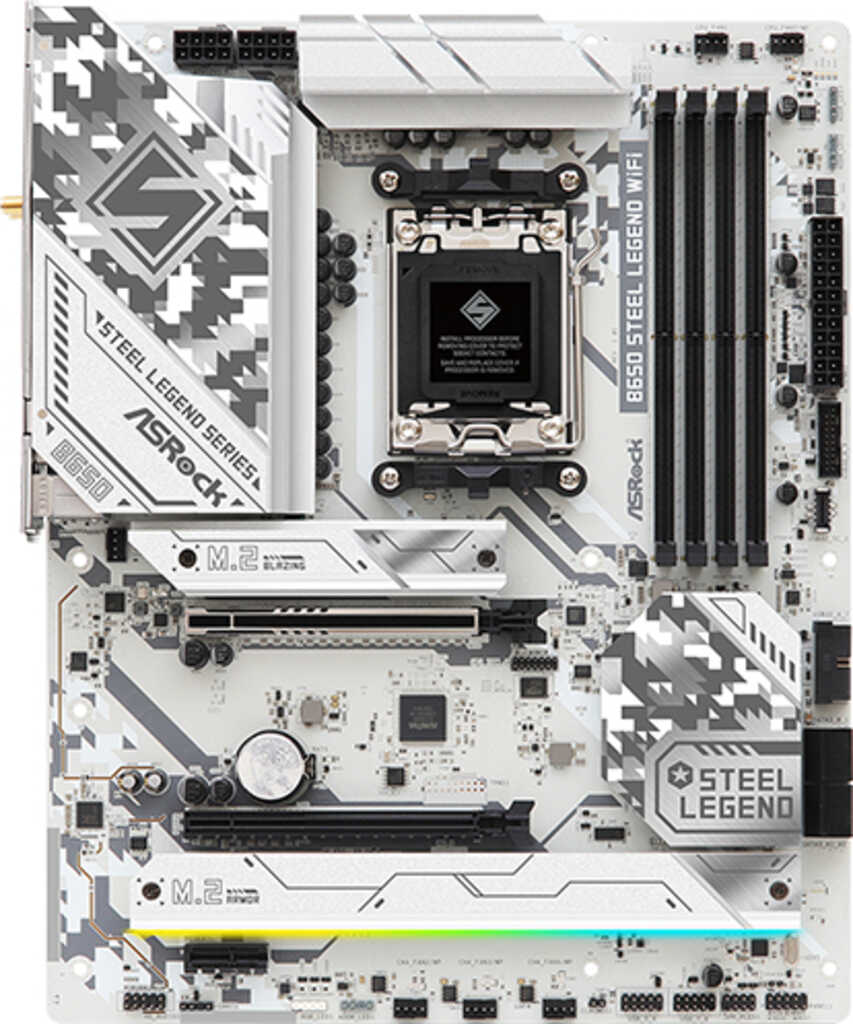 ASRock B650 Steel Legend WiFi&comma; 4x DDR5&comma; max&period; 192GB