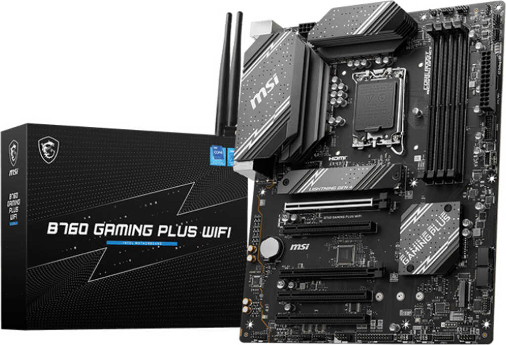 MSI B760 Gaming Plus WIFI&comma; Sockel 1700&comma; ATX-Mainboad&comma;