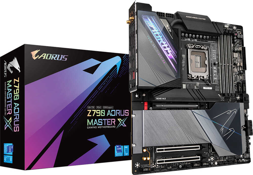 GIGABYTE Z790 AORUS Master X&comma; 4x DDR5 max&period; 192GB&comma;