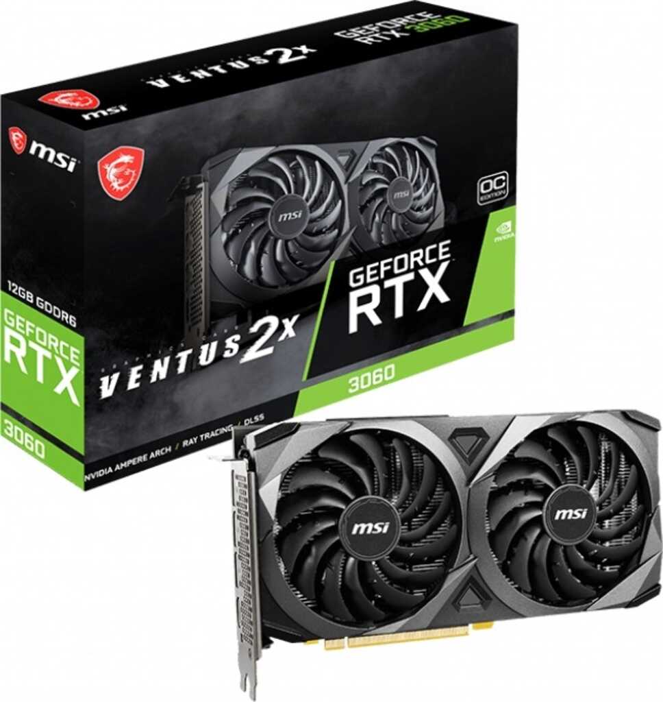 MSI GeForce RTX 3060 Ventus 2X 12G OC&comma; 12GB GDDR6&comma;