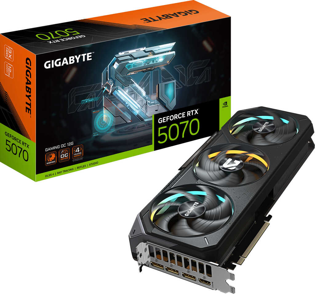 GIGABYTE GeForce RTX 5070 Gaming OC 12G Grafikkarte