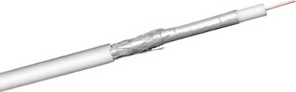250m Goobay 67102 Koaxialkabel Wei&szlig;