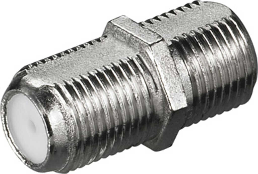 goobay Adapter F-Kupplung &gt; F-Kupplung mit Verdrehschutz