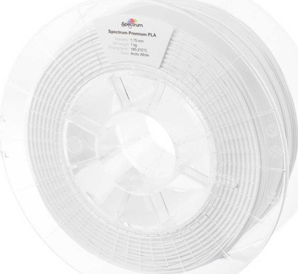 1&period;75mm Spectrum 3D Filament&comma; PLA Premium&comma; Arctic White&comma;