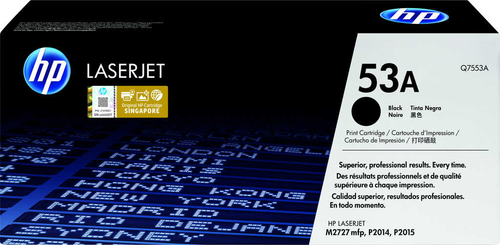 HP Toner 53A schwarz   Q7553A