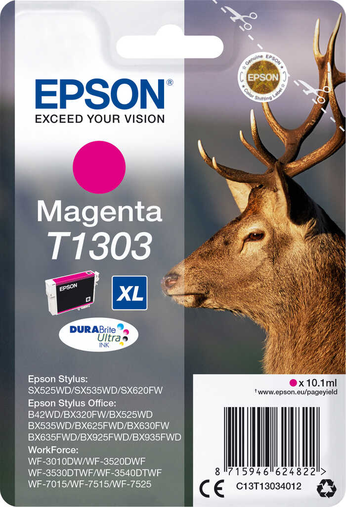 Epson T1303 XL Tinte magenta&comma; Original Zubeh&ouml;r