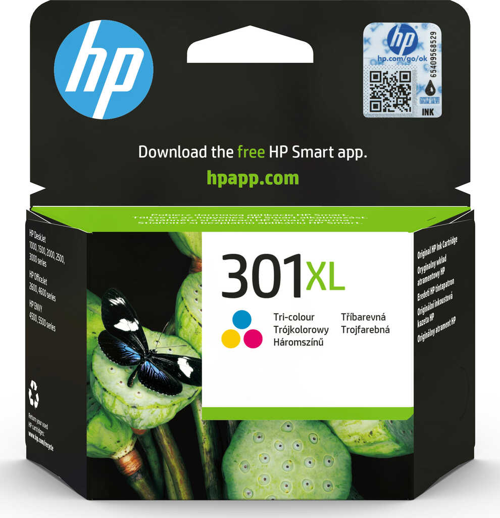 HP Tinte Nr 301 XL farbig CH564EE cyan&comma; magenta&comma; gelb