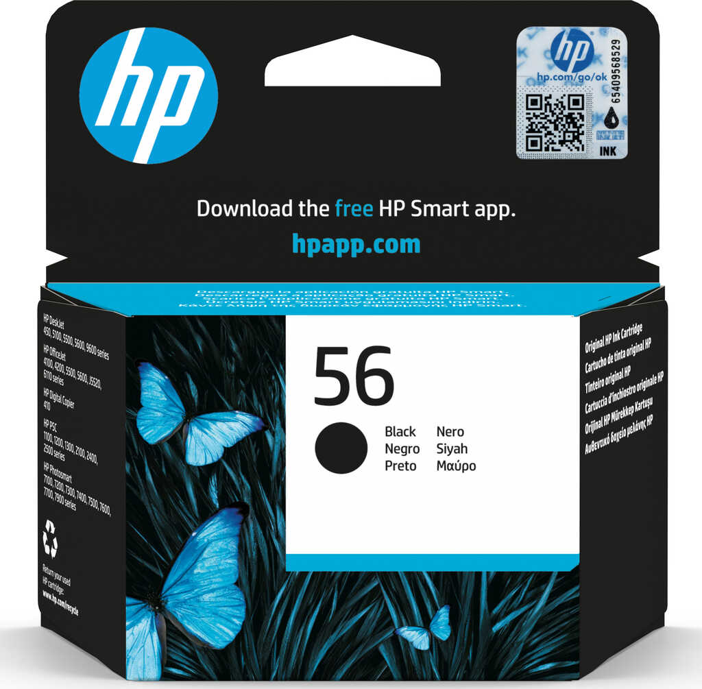 HP Druckkopf mit Tinte Nr 56 schwarz