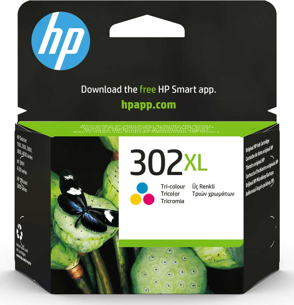 HP Druckkopf mit Tinte Nr 302 XL farbig