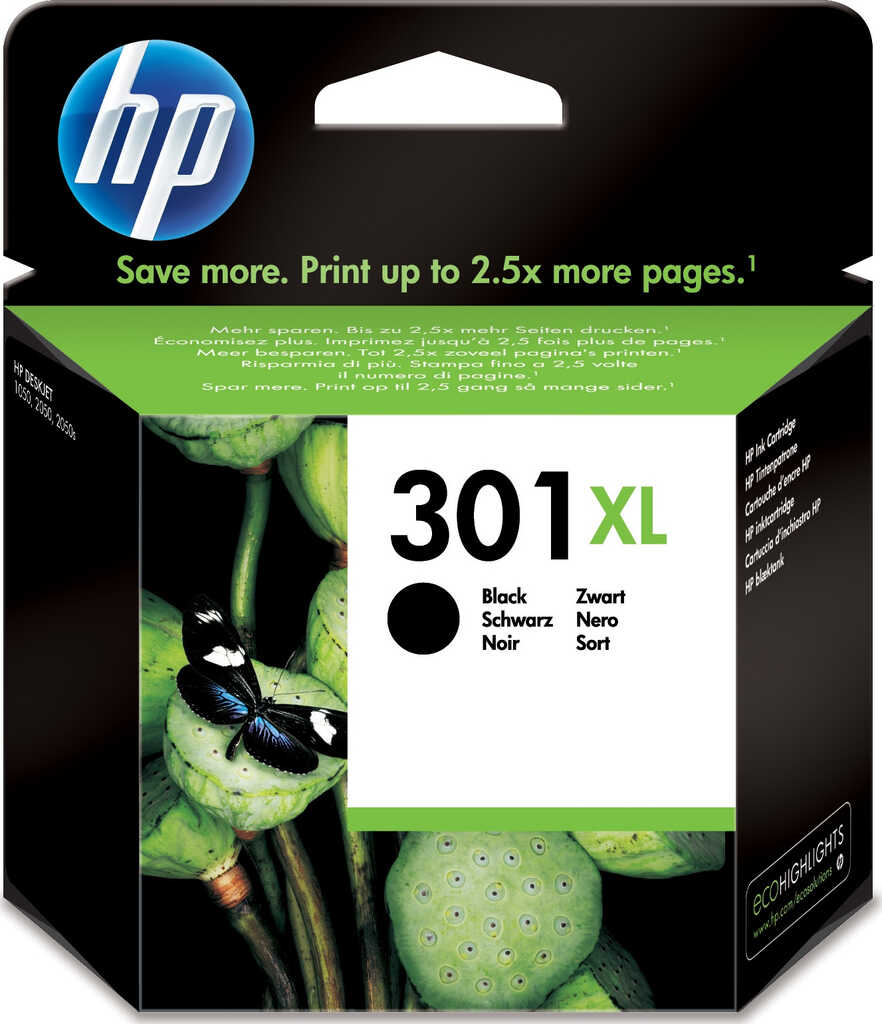 HP Druckkopf mit Tinte 301 XL schwarz Original