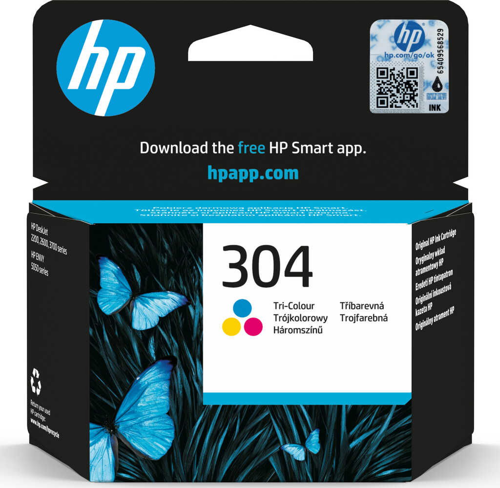 HP 304 Druckkopf mit Tinte dreifarbig