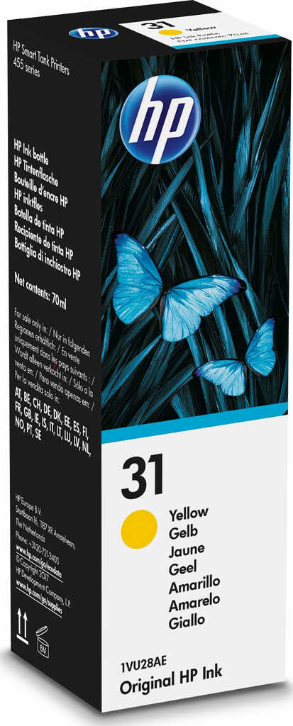 HP Tinte 31 gelb Original-Nachf&uuml;llflasche&comma; 70ml