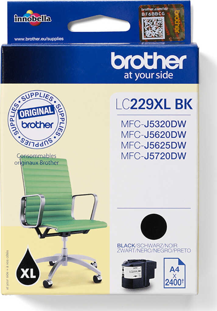 Brother LC229XL BK Tinte schwarz