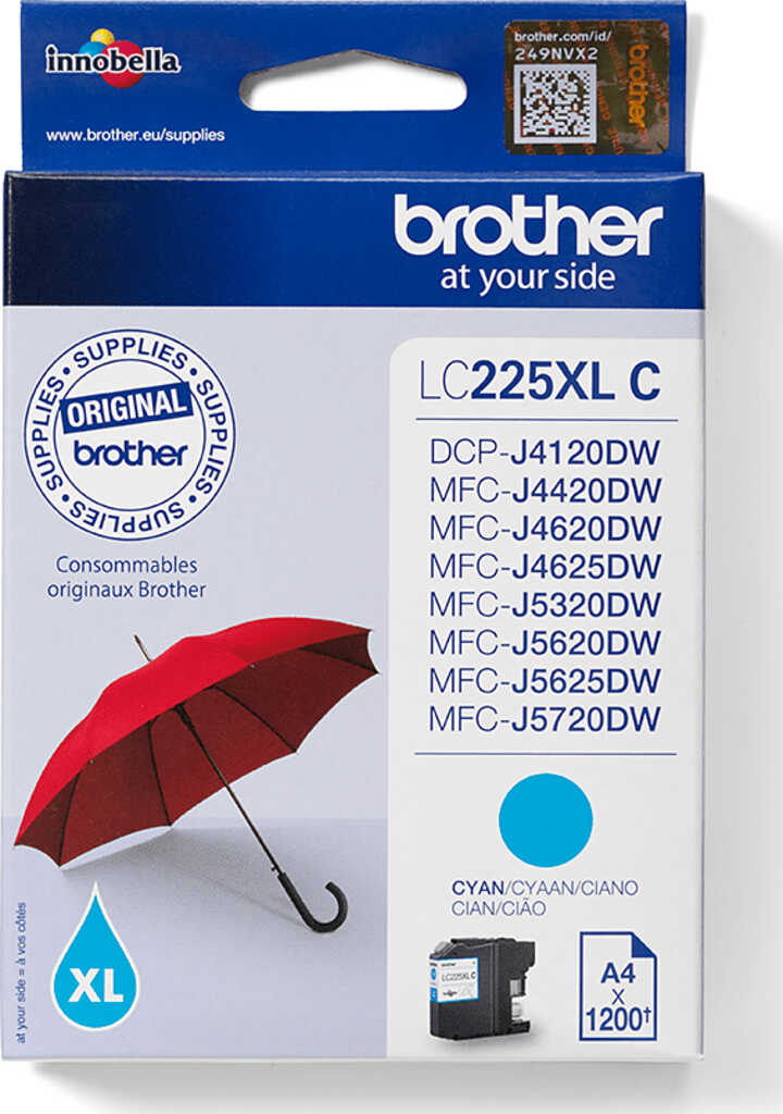 Brother LC225XL C Tinte cyan