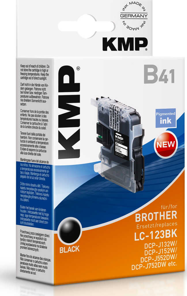 KMP B41 kompatibel zu Brother LC123BK schwarz