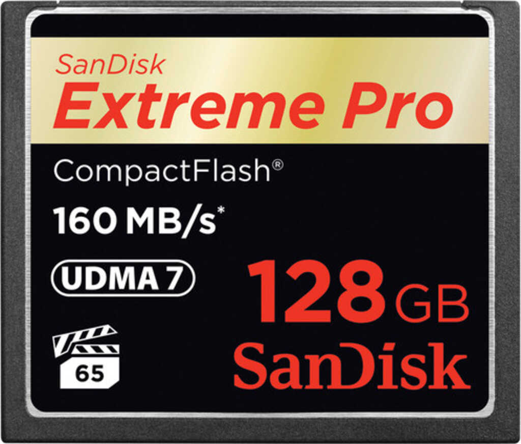 CompactFlash 128GB SanDisk Extreme Pro&comma; 160MB&sol;s