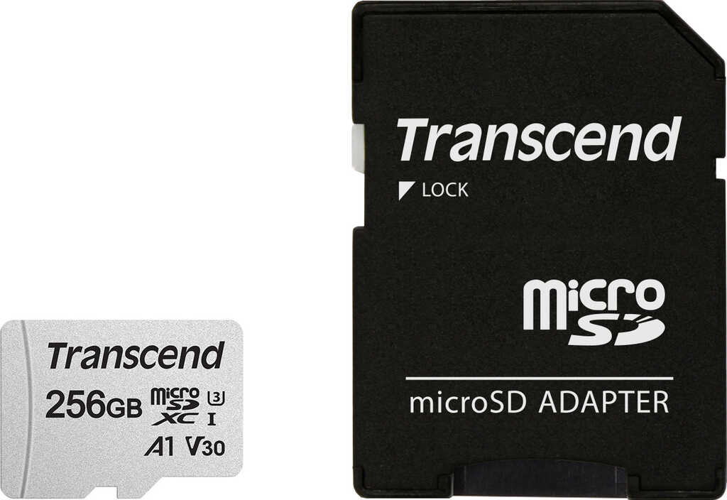 256GB Transcend 300S&comma; Class10 microSDXC Speicherkarte