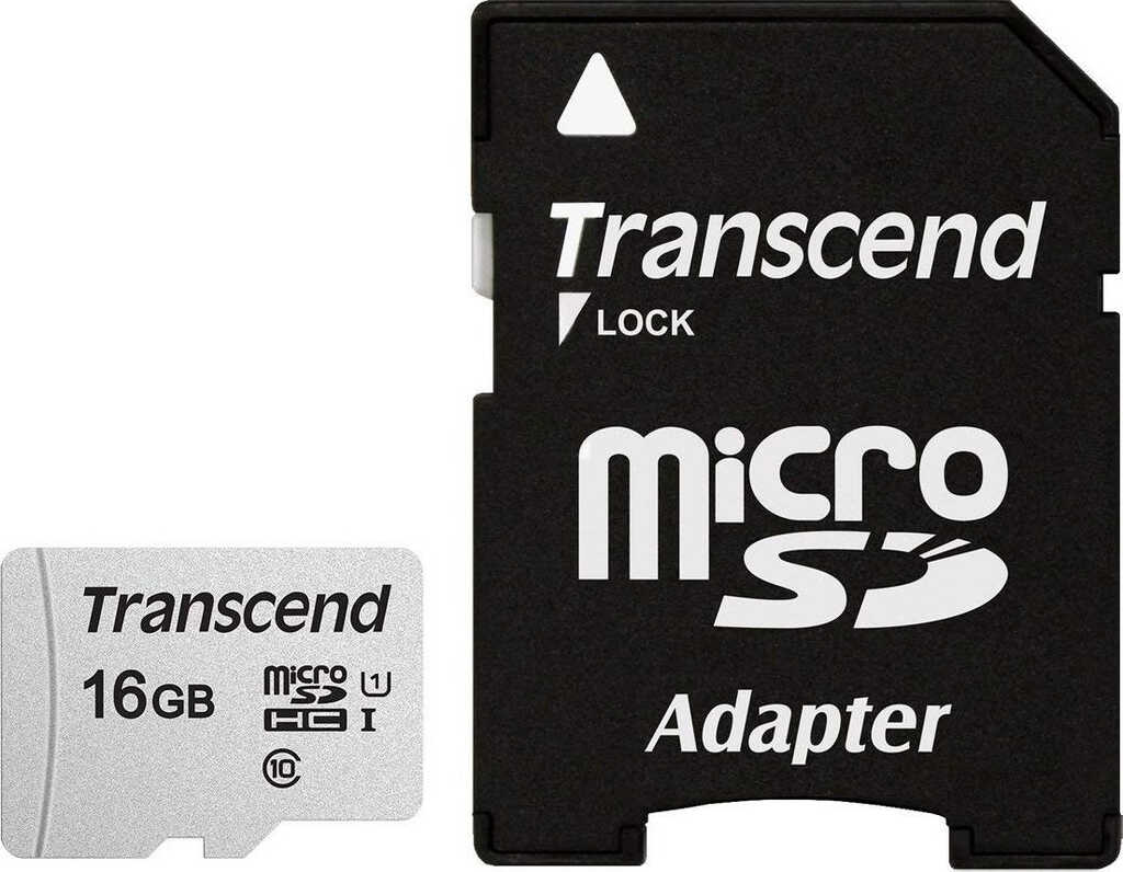 16 GB Transcend 300S microSDHC Kit Speicherkarte&comma;