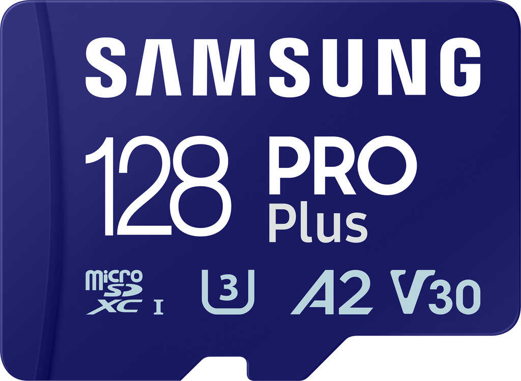 128 GB Samsung PRO Plus microSDXC Kit UHS-I U3 Speicherkarte