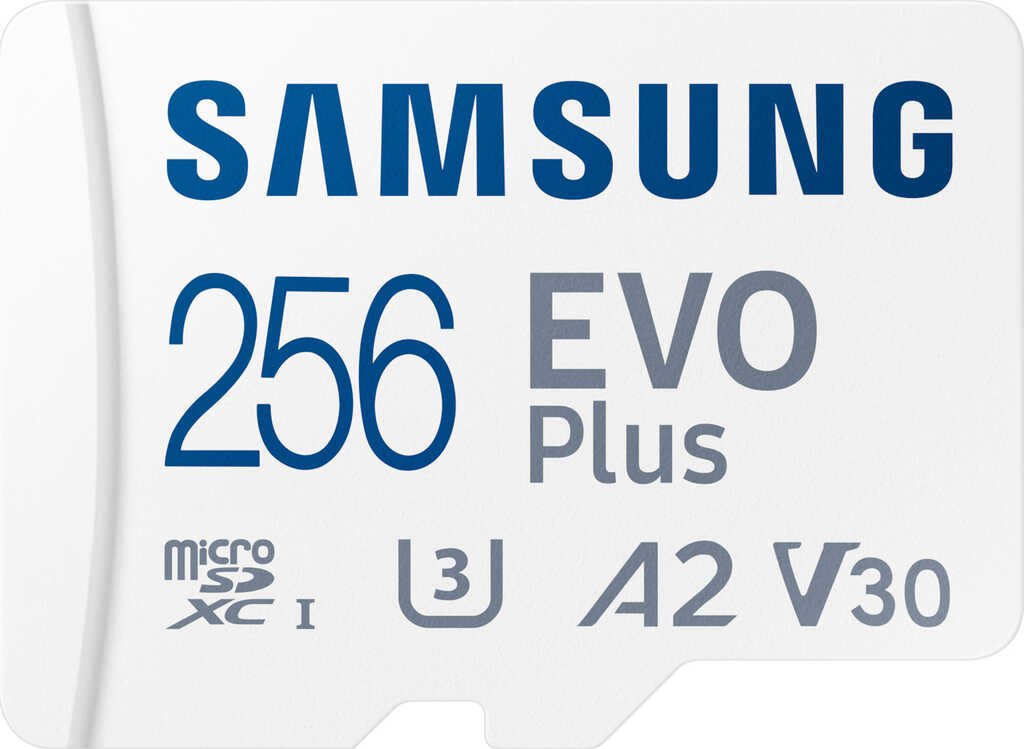 256 GB Samsung EVO Plus 2024 microSDXC Kit Speicherkarte&comma; lesen&colon; 160MB&sol;s