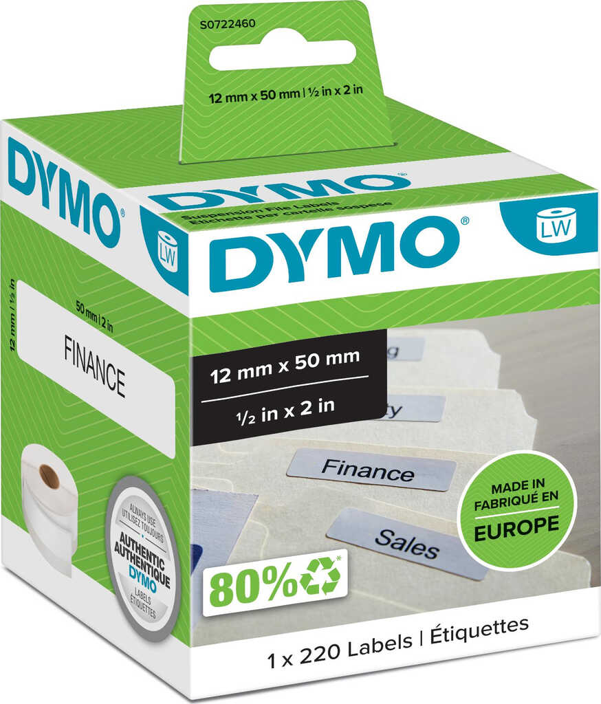 Dymo Etiketten f&uuml;r H&auml;ngeablagen 99017