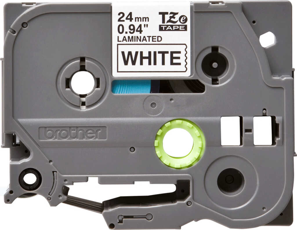 Brother TZe251 Schriftbandkassette 24mm&comma; schwarz auf wei&szlig;