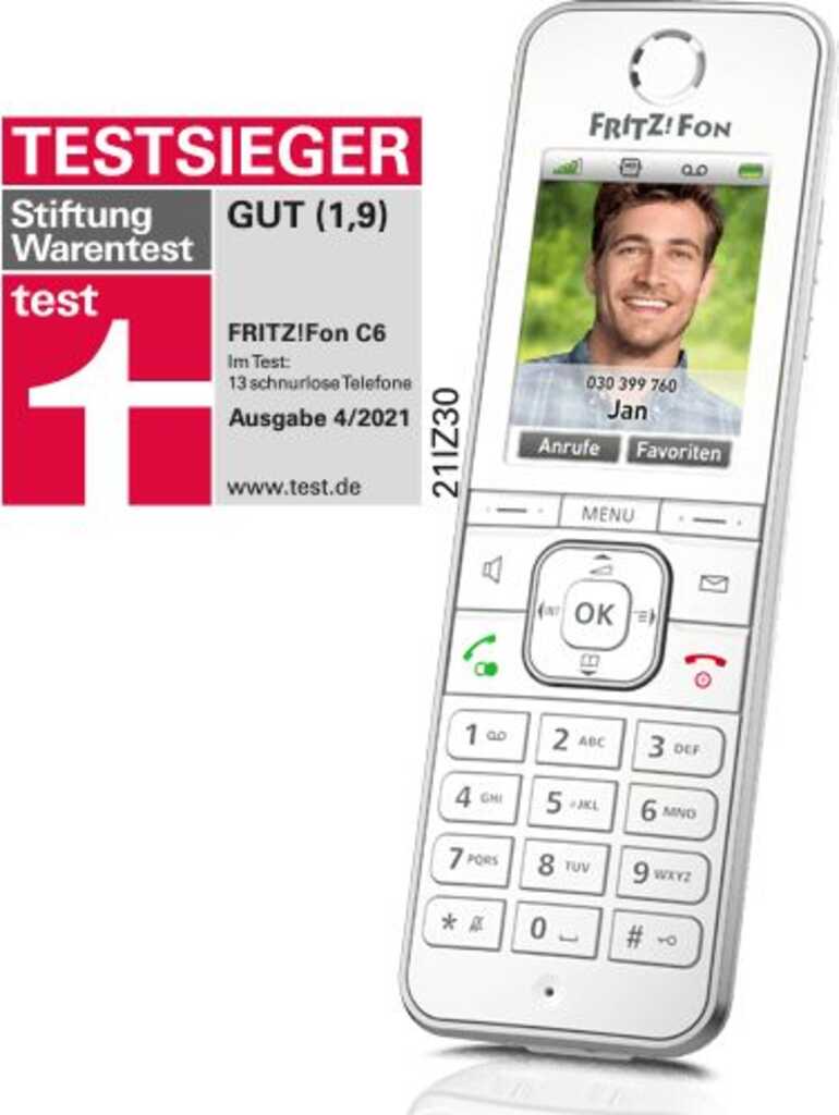 AVM FRITZ&excl;Fon C6 weiss&comma; DECT Mobilteil