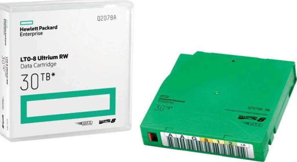 12TB&sol; 30TB HPE Ultrium LTO-8 RW Kassette