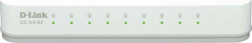 D-Link GO Easy Desktop Fast Ethernet Switch&comma; 8x RJ-45&comma;