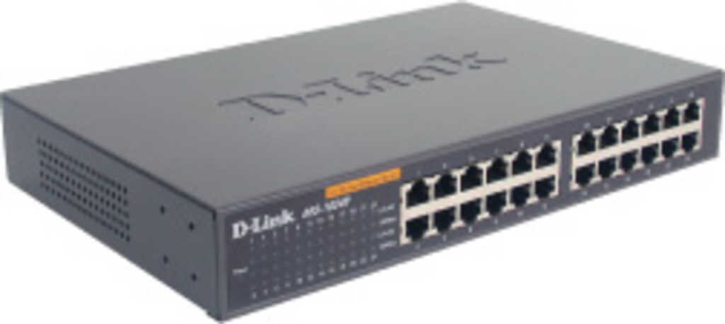 D-Link DES-1000 Desktop Fast Ethernet Switch&comma; 24x RJ-45&comma;