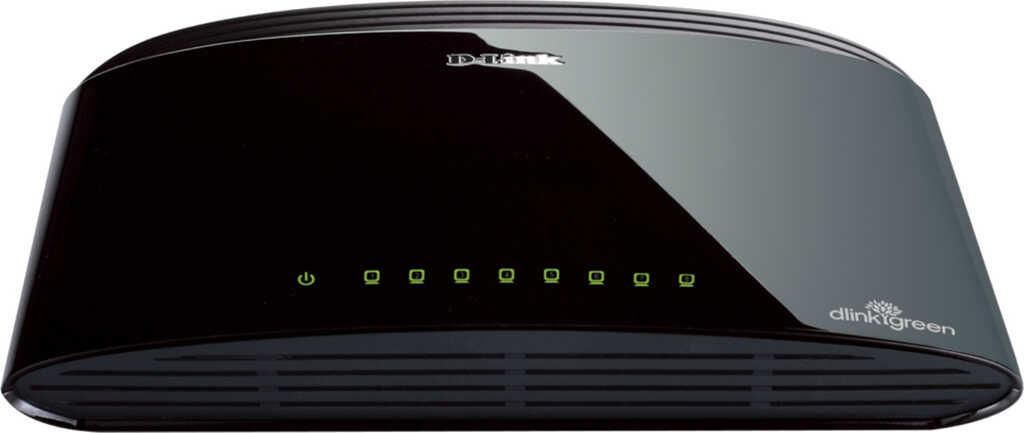 D-Link DES-1000 Desktop Fast Ethernet Switch&comma; 8x RJ-45&comma; Backplane&colon; 1&period;6Gb&sol;s