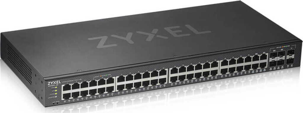 ZyXEL GS1920 Rackmount Gigabit Smart Switch&comma; 44x RJ-45&comma; 4x RJ-45&sol;SFP&comma; 2x SFP&comma; V2