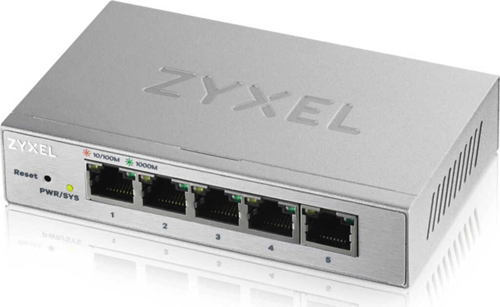 ZyXEL GS1200 Desktop Gigabit Smart Switch, 5x RJ-45,